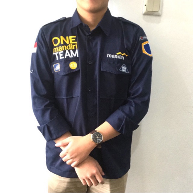 KEMEJA SERAGAM/PDL ONE MANDIRI TEAM | Shopee Indonesia