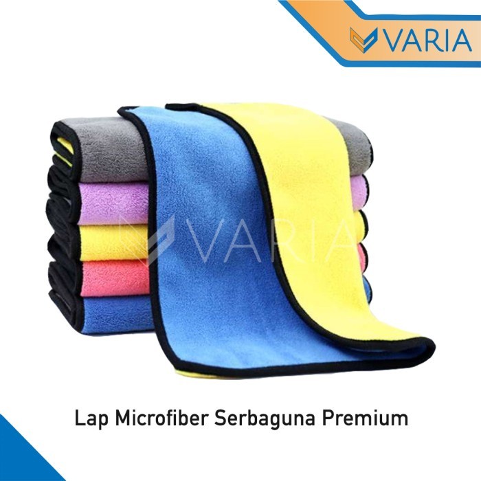 Lap Microfiber Serbaguna 500 gsm 30 x 30 cm Kain Handuk Towel Premium