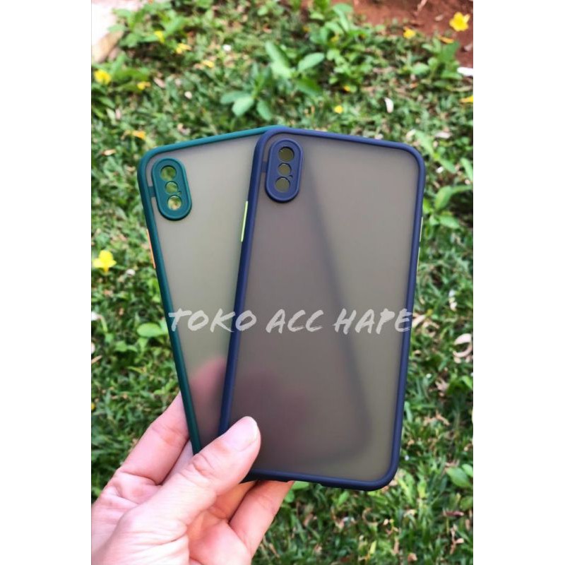 IPHONE X/XS FUZE SLIM CASE ANTI CRACK MACARONE DOVE/MATTE TRANSPARAN