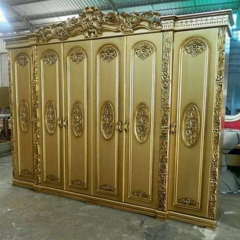 LEMARI PAKAIAN JATI JEPARA PINTU 6