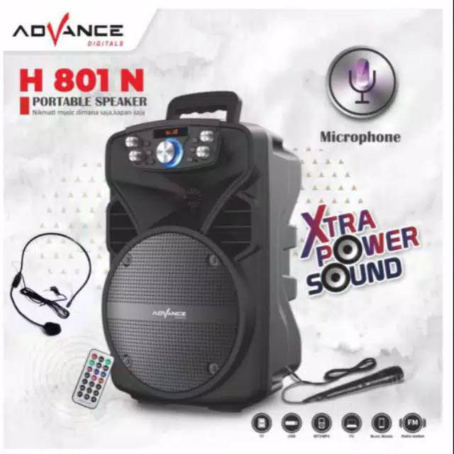 Speaker advance meeting portable multifungsi H 801 N suara mantap -new