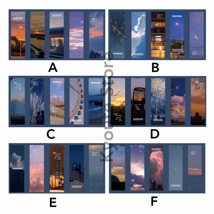 

Bergaransi 5 Pcs Pembatas Buku Aesthetic Landscape Night Bookmark Novel Buku Hot Sale
