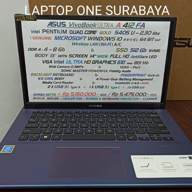 ASUS VIVOBOOK ULTRA A412FA | Shopee Indonesia