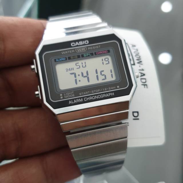 Jam Tangan Casio A 700 W ukuran 3.6cm original Garansi Resmi Casio 1 Tahun