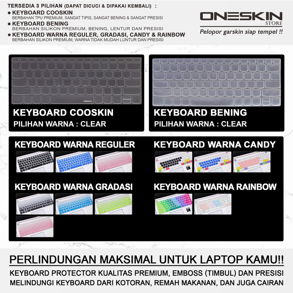 Garskin Sticker Laptop Pelindung Keyboard Screen Protector HP 14s-dk dk1524au dk0008ax dk0009ax Gambar Full Body Silikon Bening Glossy Anti Blueray