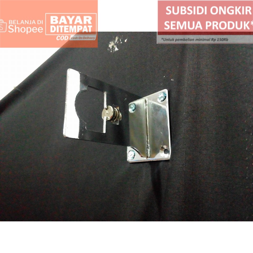 Braket Tembok Pipa kotak dan pipa bulat  sepasang