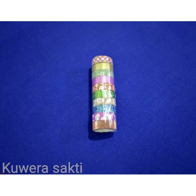 

Selotip mini Gliter (per pack)