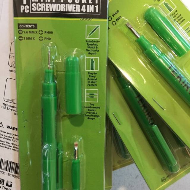 TEKIRO obeng mini set 4 in 1 / obeng pen kecil