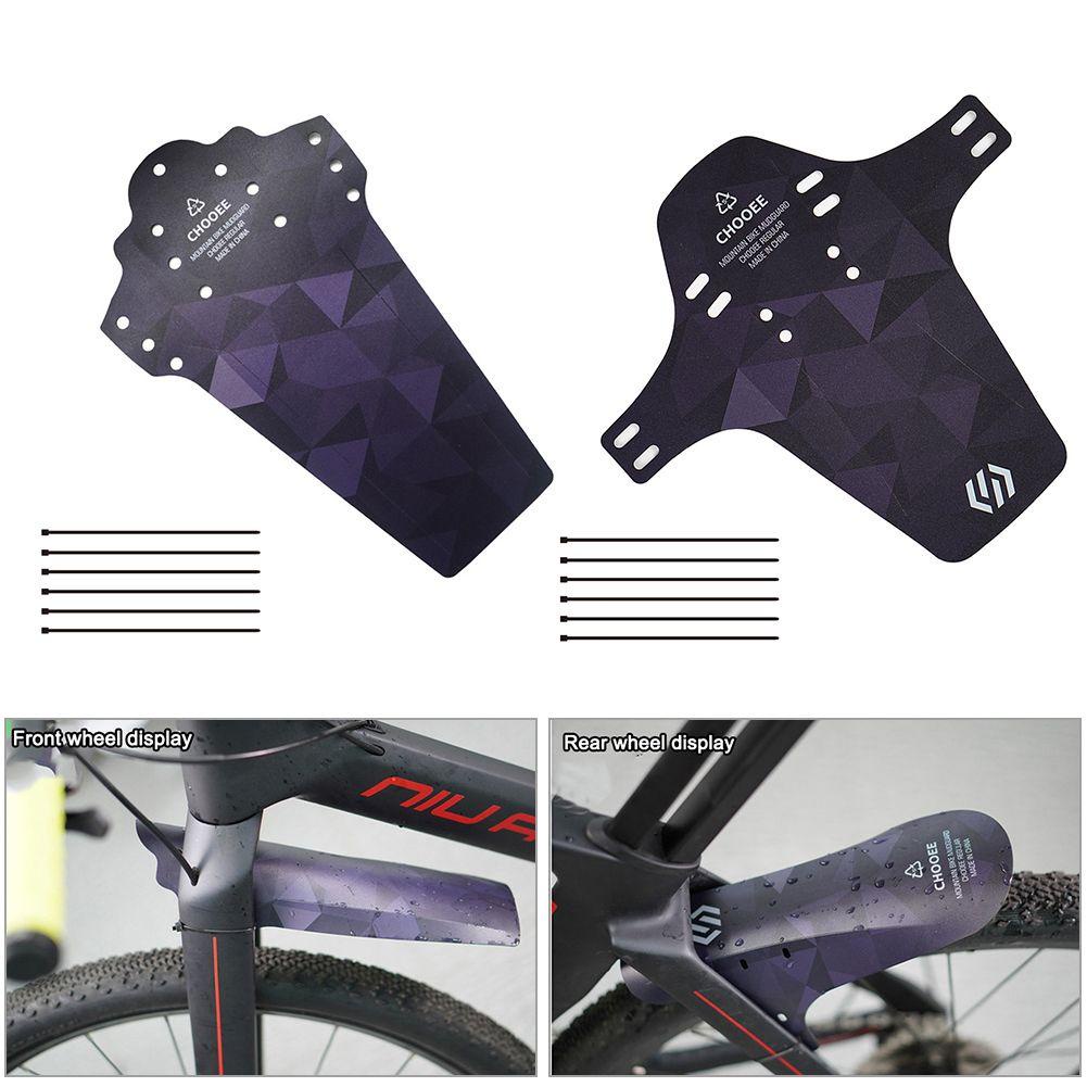 Lanfy Road Bike Mudguard Sepeda Jalan Sepeda Gunung Bagian Dengan Kabel Ties Sepeda Desilting Spakbor Sepeda Pendek Panjang