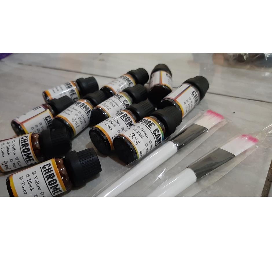 Keluaran Terbaru.. Cairan pewarna logam anti luntur permanen terlaris NEW CANDY CHROME PEWARNA LOGAM