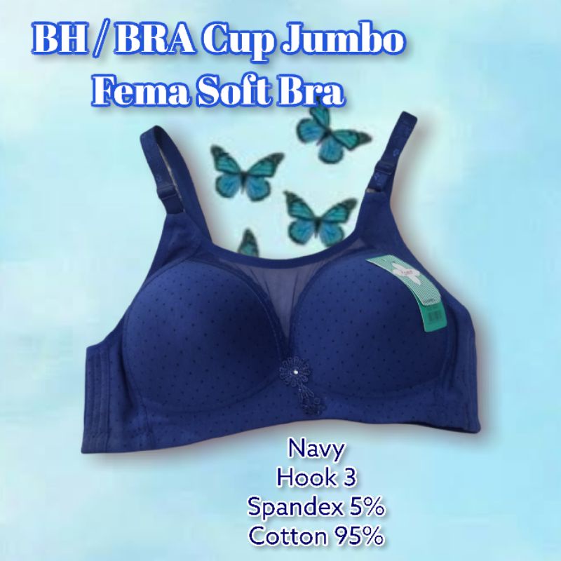 BH / Bra Cup Jumbo Merk Fema Tanpa Kawat Kait 3