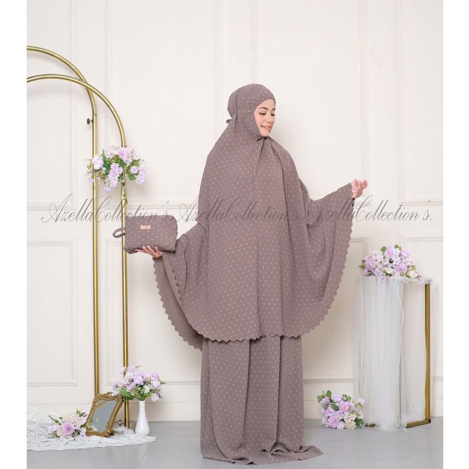 Mukena Lasercut Rayon Crinkle Uragiri