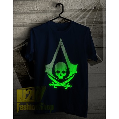 KAOS ASSASSIN'S CREED SKULL LOGO GLOW IN THE DARK GAME PC L2K 434