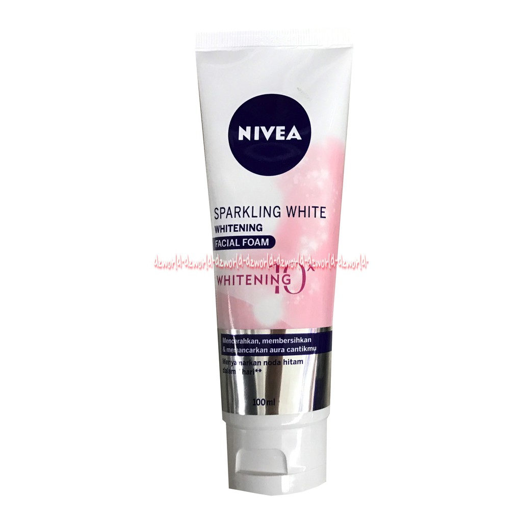 Nivea Sparkling White Facial Foam 100ml Mencerahkan Dan Membersihkan Aura Cantikmu