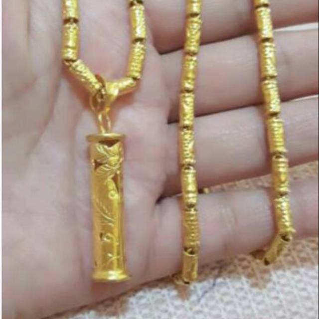 Kalung lapis emas 24k ris66