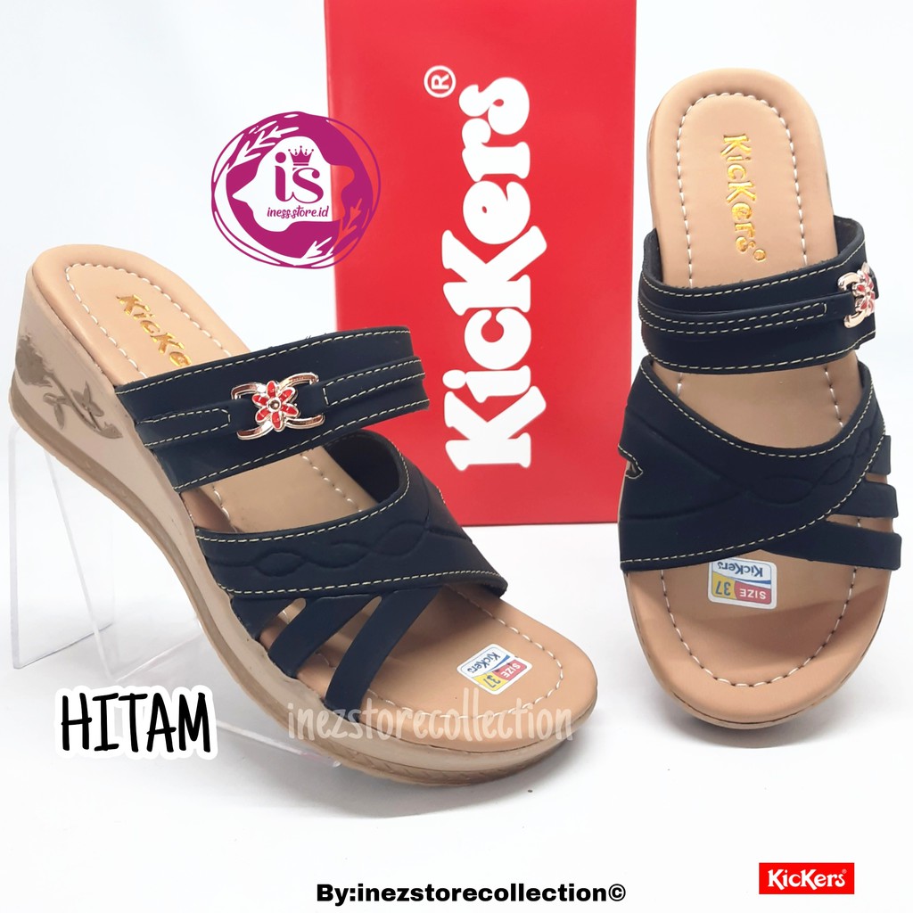 WEDGES SANDAL WANITA KICKERS TERLARIS KODE SLP17 MURAH GROSIR