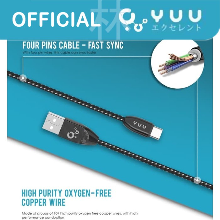 Yuu YCBM03C Data Cable Type-C 2.4A