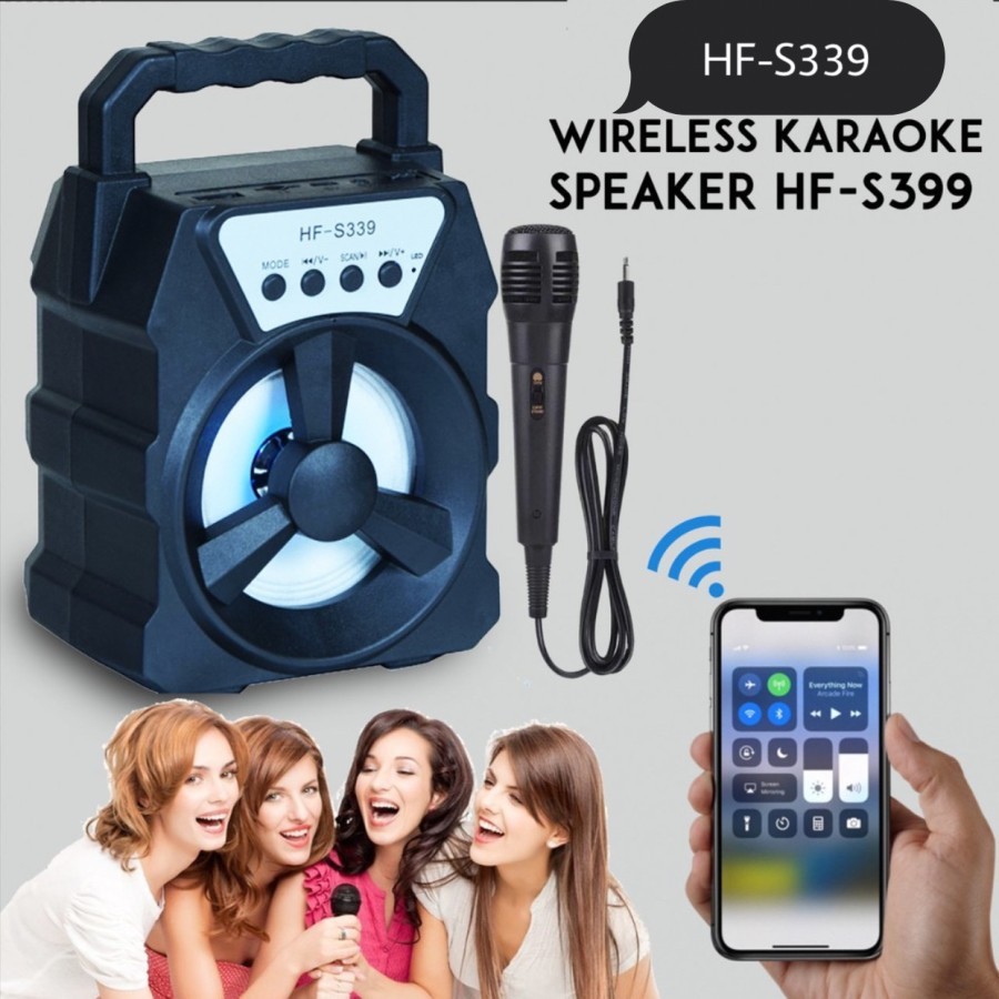 Speaker Bluetooth Portable 3inch HF-S339 Free Microphone