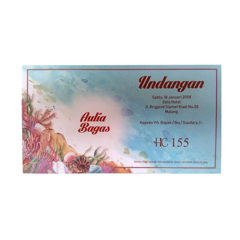 Blanko Undangan HC 155