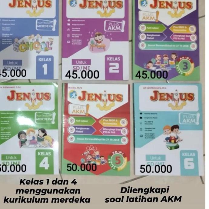 

LANGSUNG KIRIM.. Buku Jenius Tematik Kelas 1-6 Semester I Tahun Ajaran 2022-2023