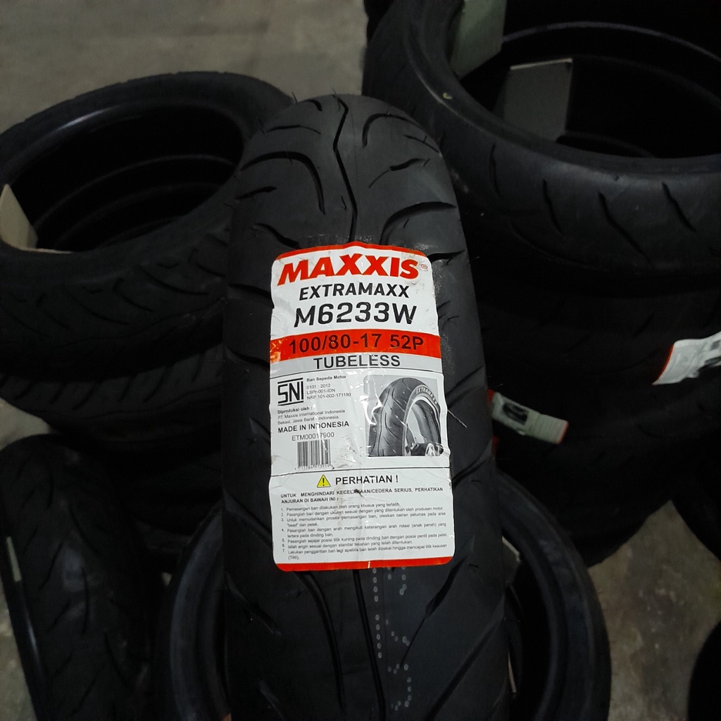 Ban motor bebek Maxxis Extramaxx 100 80 17 M6233W tubeless