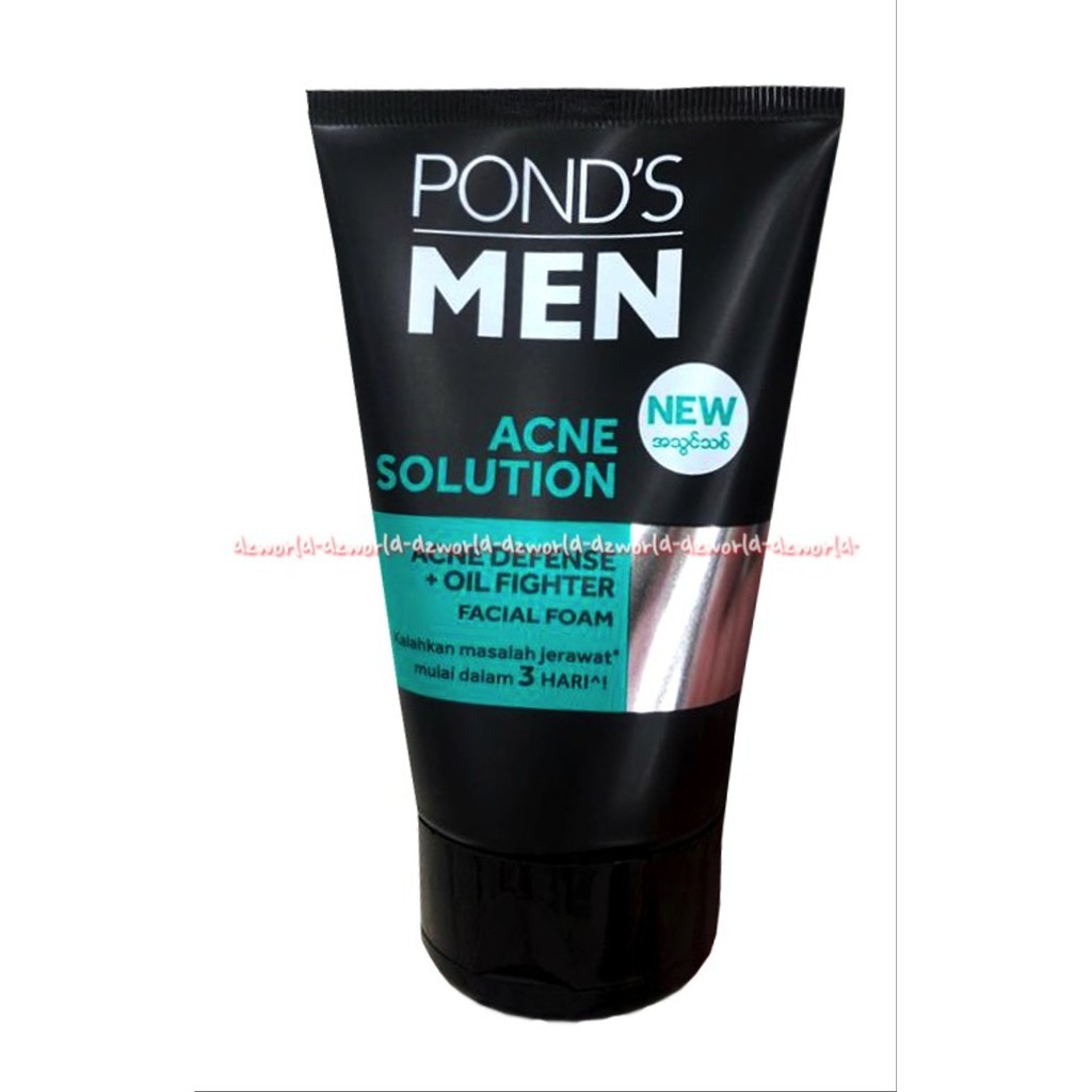 Pond's Men 100gr Acne Clear Oil Control Whitening Foam Pembersih Muka Pria Cowol Laki Berjerawat Ponds Mens