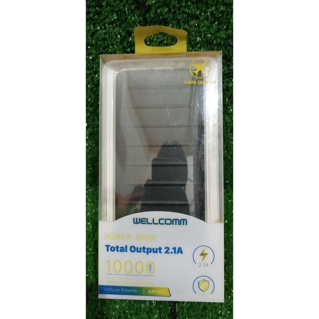 Powerbank power bank PB wellcomm 10000mAh 2,1A AM100