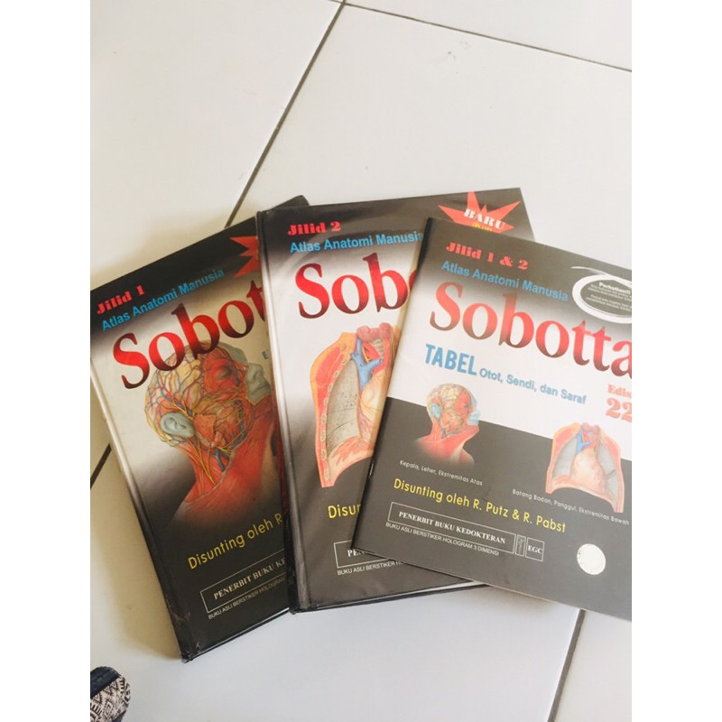 Buku Kedokteran bekas preloved sobotta original bersticker