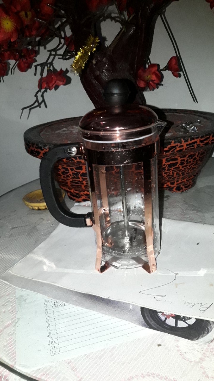 French Press Coffee Maker Rosegold / Coffee Plunger Alat Penyeduh Kopi