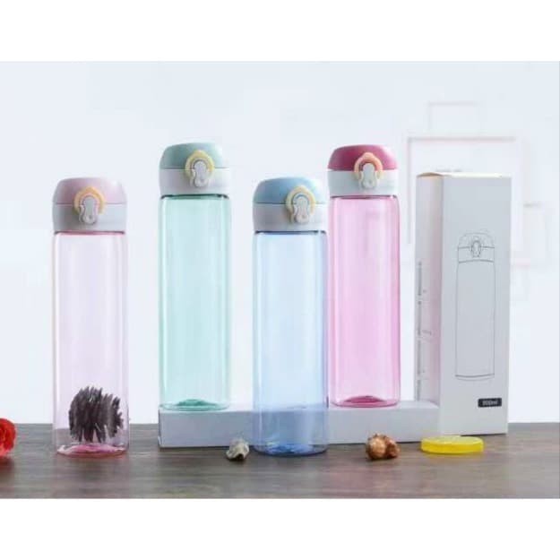 B817 BOTOL Minum PLASTIK Bening Tumbler Polos Food Grade