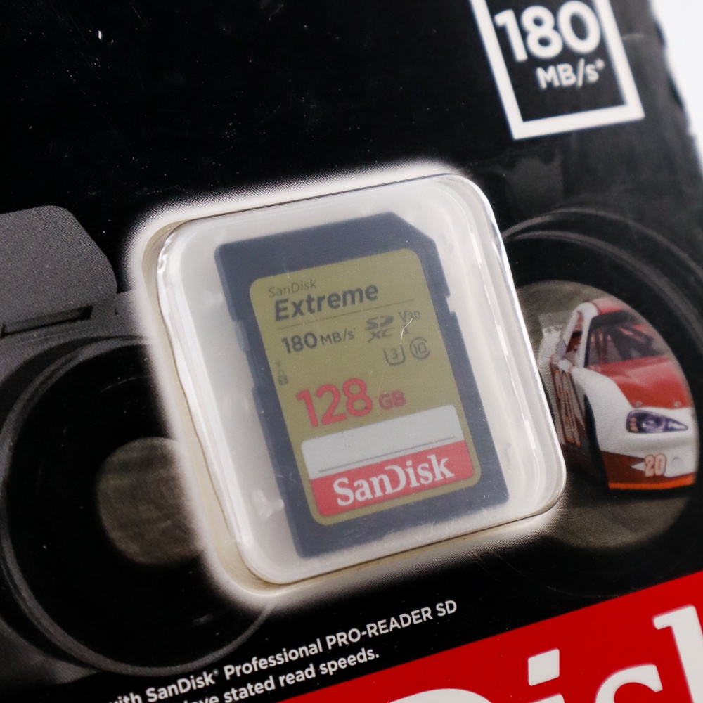 Sandisk SD Card Extreme V30 U3 4K 128GB - SDSDXVA-128G