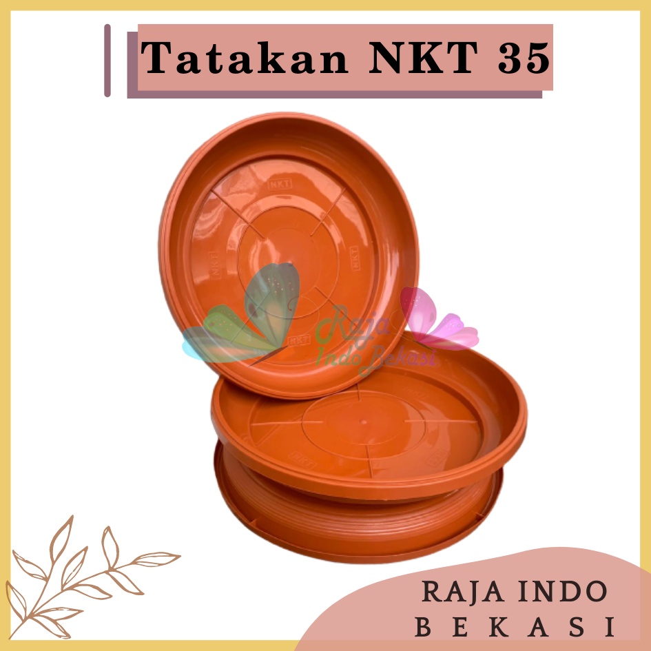 Tatakan Nkt 35 Merah BataTerracota Terracotta Merah Coklat Alas Pot Bunga Polos Besar Murah Bagus Tatakan Alas Pot Bunga Nkt 35 Putih 31cm Untuk Pot 35cm - NKT TATAKAN 35 alas pot bunga polos besar murah bagus