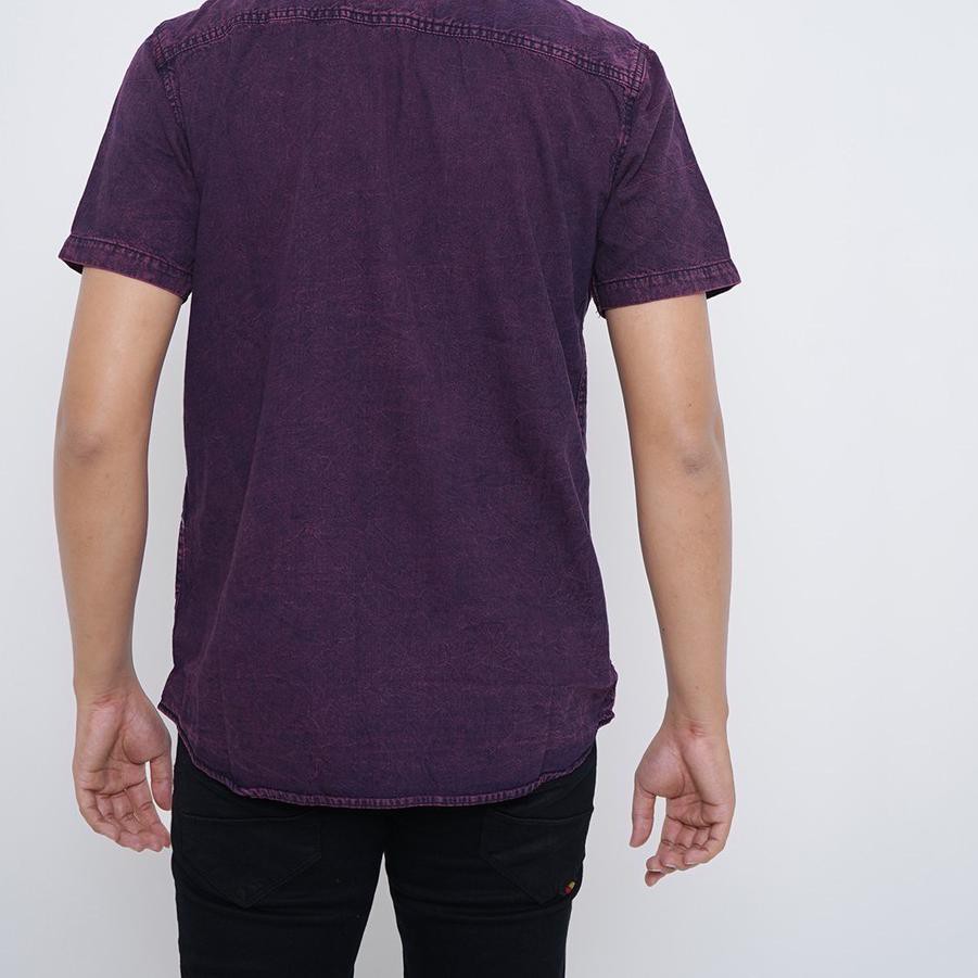 Menarik Babedo Kemeja Jeans Pria Casual Two Tone Colour Kemeja Denim Premium