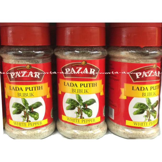 

BERKUALITAS! Bubuk Lada Putih kering merek PAZAR bubuk Lada Putih Bubuk Botol
