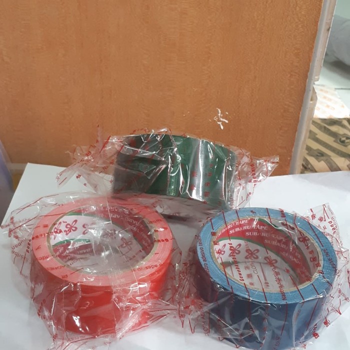 

Menakjubkan Lakban Kain Warna 2" = 5Cm / Merah Hijau Biru Ijo Promo