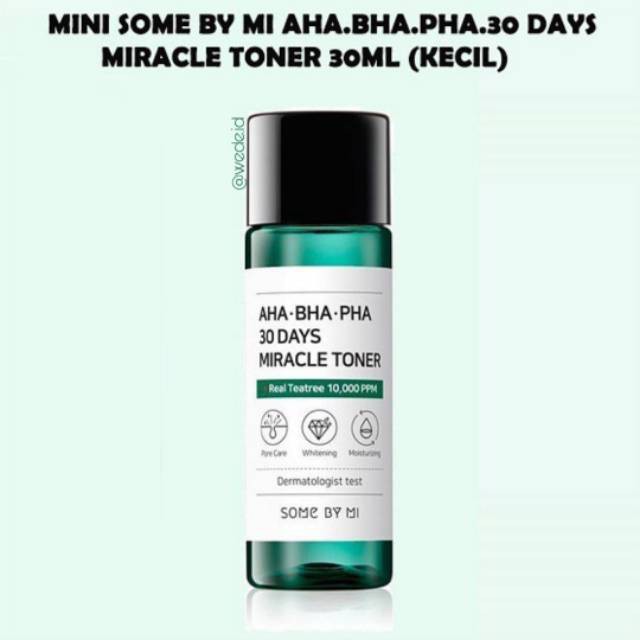 Somebymi Some By Mi - AHA - BHA - PHA 30 Days Miracle Toner 30ml Mini Size