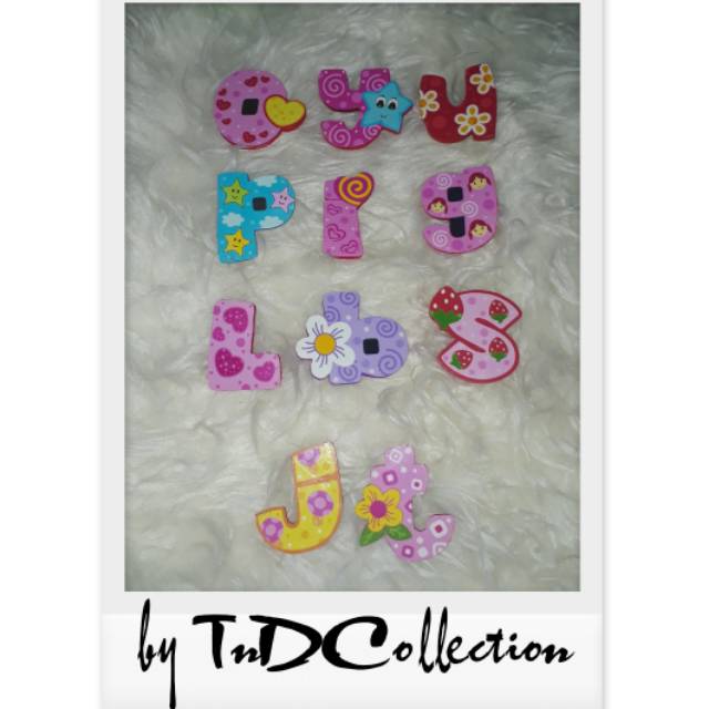 # PIN JILBAB # .. BENTUK HURUF ABJAD BESAR 5CM