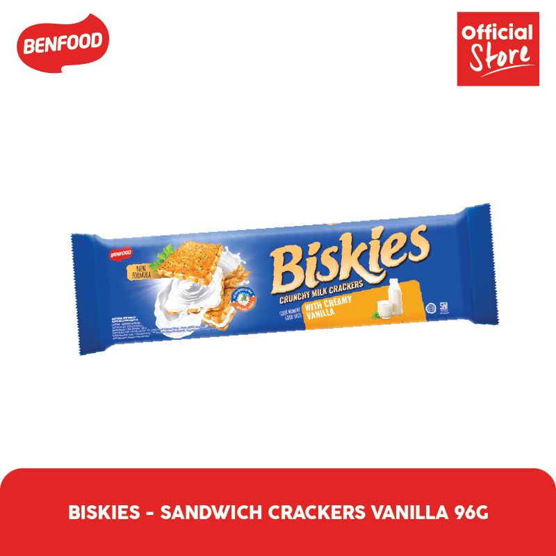 

Biskuit Benfood Biskies Krakers Sandwich 96g All Varian Murah
