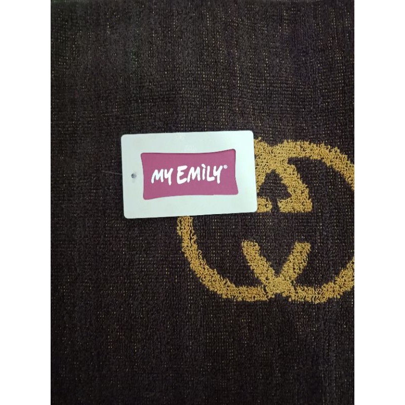 Handuk My Emily Motif Gucci Ukuran 75x140 cm Kualitas Premium