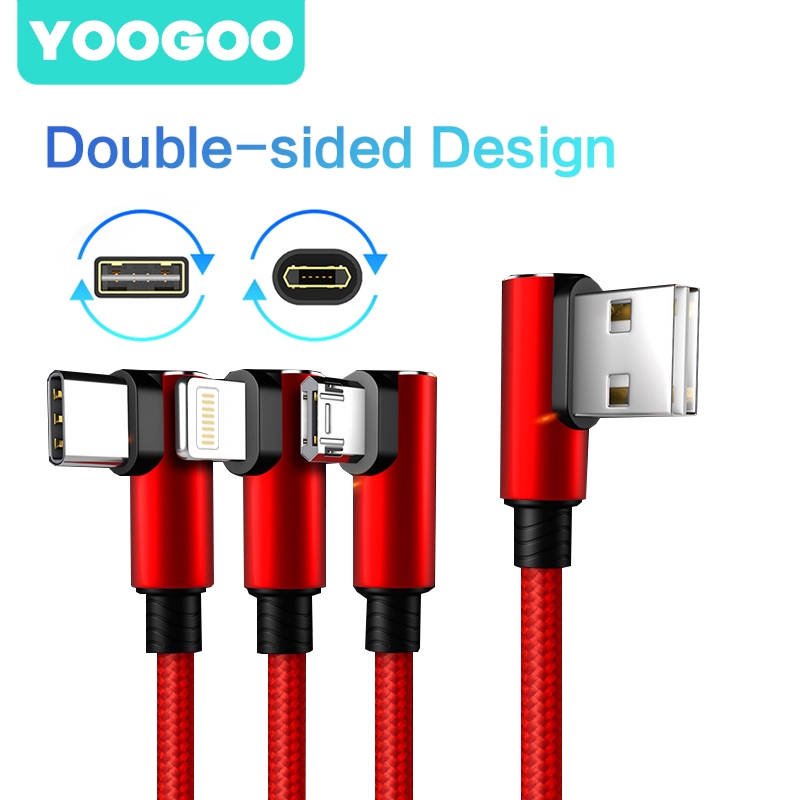 3 In1 Charging Kabel Data Cable for Android Apple Type-c