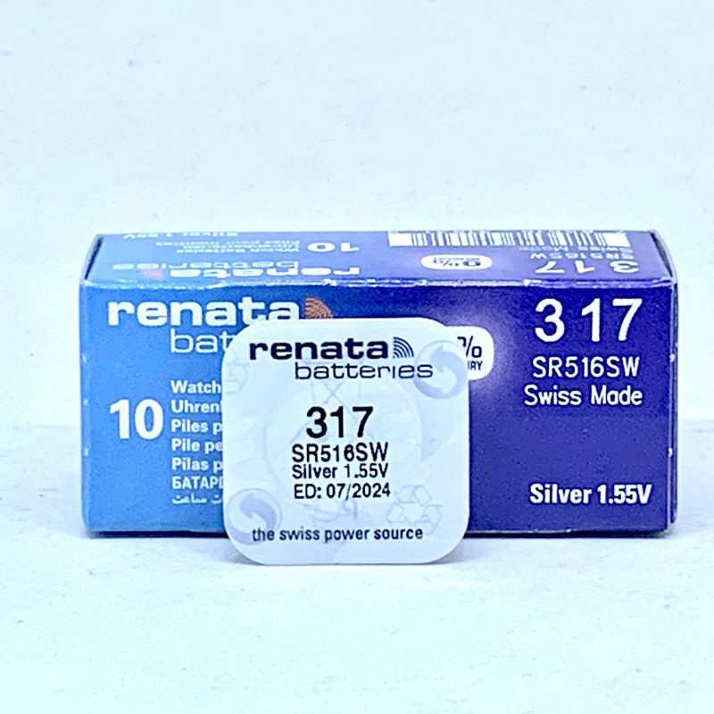 Baterai Renata 317 SR516SW Original / Batrai batre battery Renata 317 [ RENATA 317 SR516SW ]