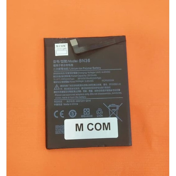 Battery Batre Baterai Double Power Mcom Xiaomi MI6X Mi 6x MiA2 Mi A2 BN36 BN-36 BN 36