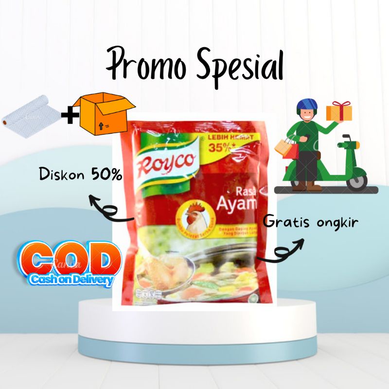

Royco Ayam Bumbu Masak Penyedap Rasa Kaldu Ukuran Kemasan 250 Gram Premium Promo