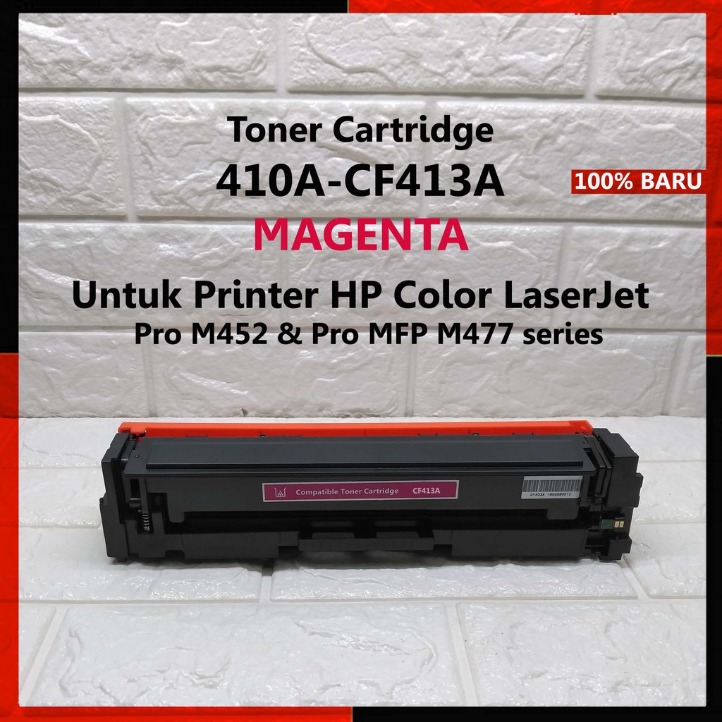 Toner Cartidge Compatible Untuk Printer HP LaserJet Pro M452/M477 cartridge CF413A – Magenta