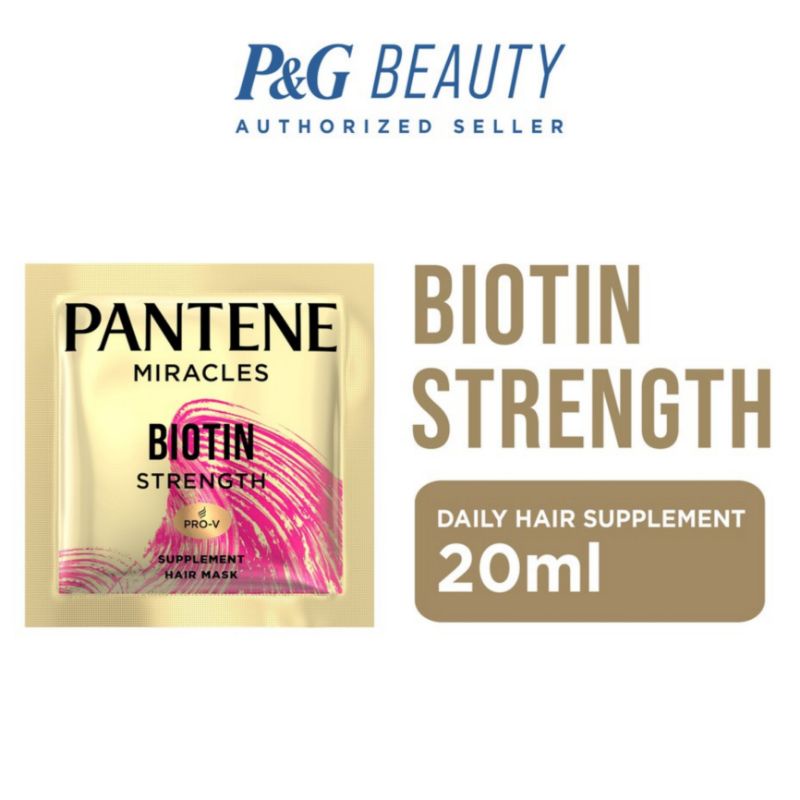 Pantene Miracles Biotin Strength 20ml Hair Mask Supplement Konditioner Hairfall 20 ml