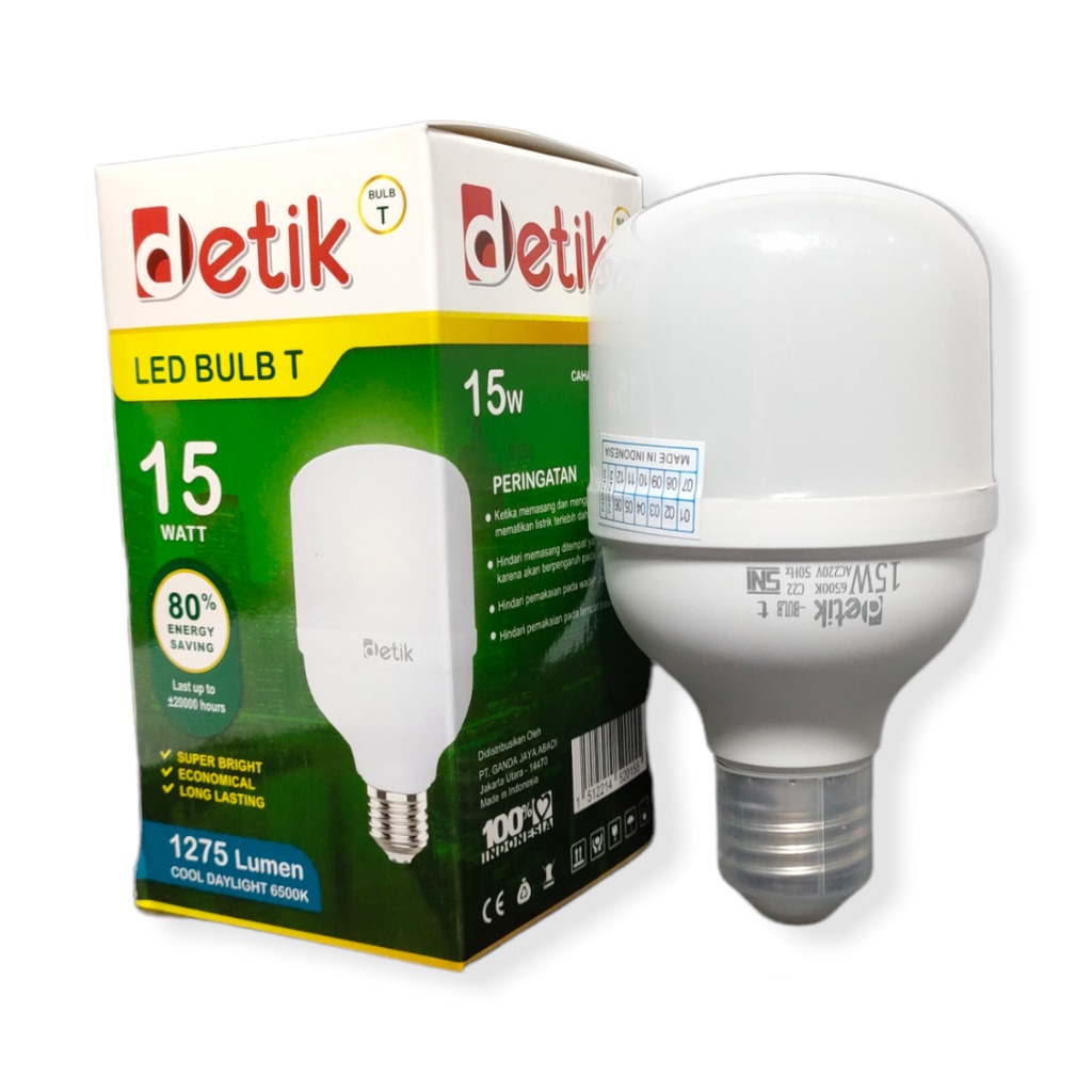 DETIK Lampu LED Capsule 15 Watt - Cahaya Putih (Garansi 1 Tahun)