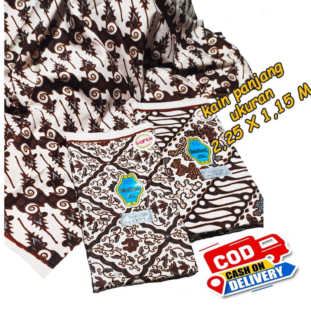 KAIN PANJANG KAIN SAMPING GEMILANG/ KAIN JARIK BATIK SUPER / KAIN GENDONG PANJANG LEBIH TIDAK LICIN / KAIN SAMPING NYERESAP AIR // KAIN PANJANG KATUN PRIMISIMA SUPER