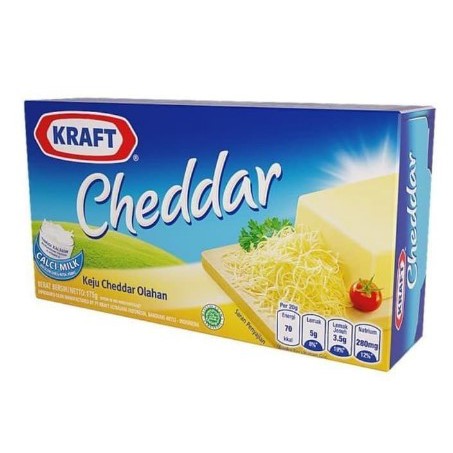 

Keju Kraft Cheddar 165 gr Box