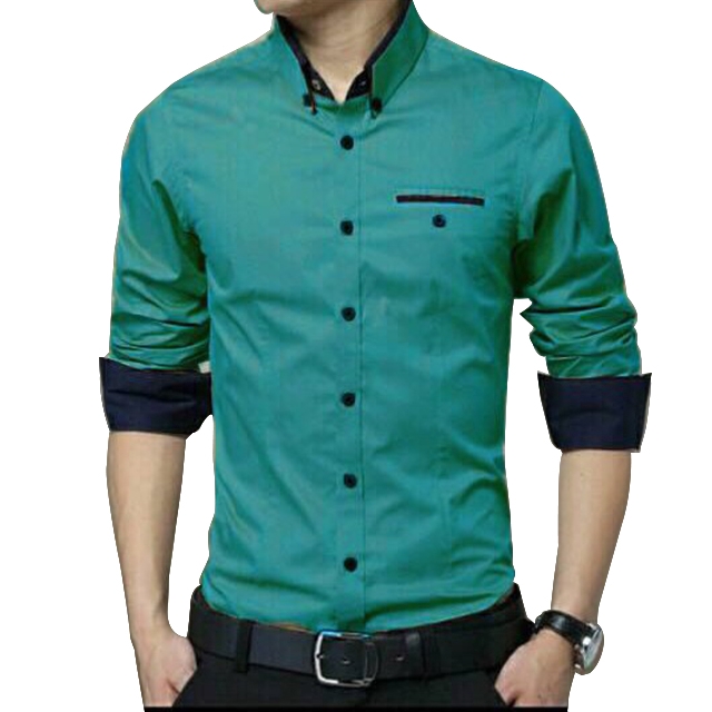 Kemeja Pria KARSSON / Bahan Katun / Lengan Panjang / Kemeja Polos [ Size M L XL ]