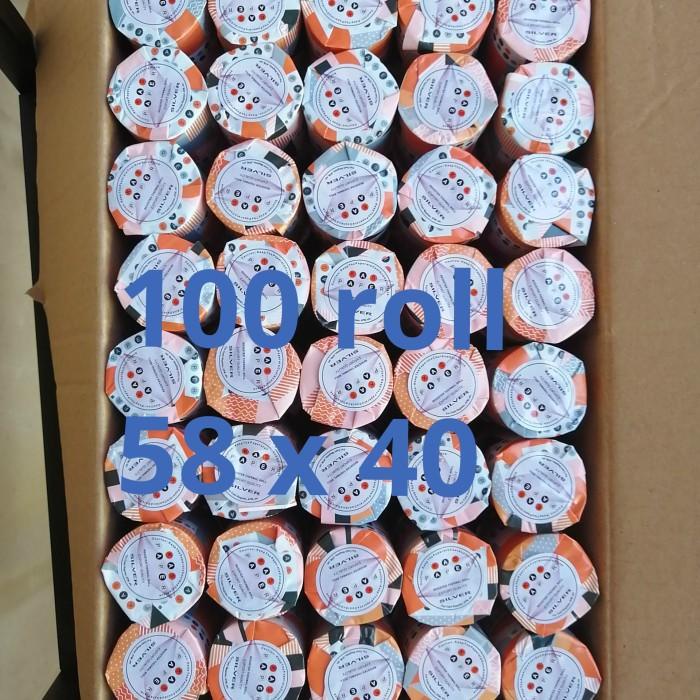 

Termal | 1Dus ( Isi 100Roll) Kertas Kasir Thermal Paper Roll 58 X 40 / 58X40